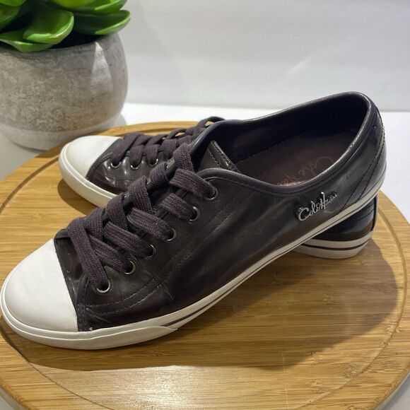 Cole Haan Laurie Purple Patent Leather Sneaker Women's 7.5 Low-Top Skater Shoe - Picture 12 of 12